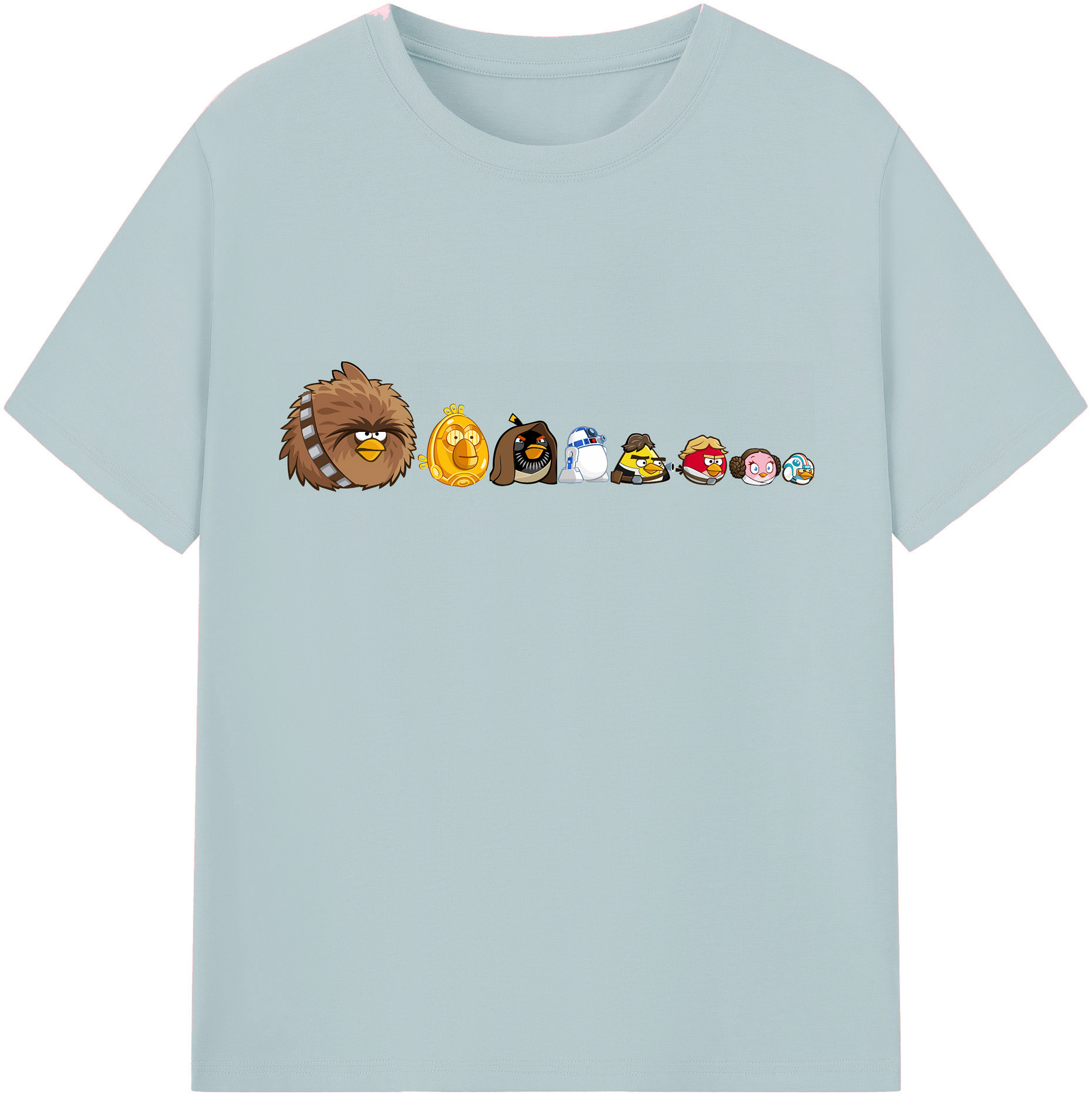 （画像用） Angry Birds アングリーバード 綿100％半袖Tシャツ（フロントプリント）
